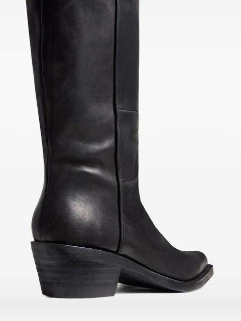 KHAITE 35mm Clive over-the-knee boots - Black