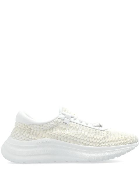Casadei Mia woven-design leather sneakers - White - zdjęcie produktu nr 1