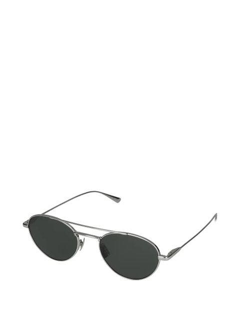 Saint Laurent oval-frame sunglasses - Silver - zdjęcie produktu nr 2