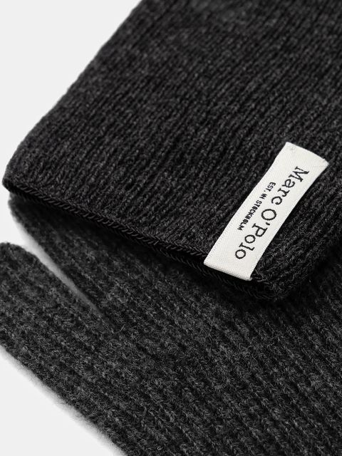 Marc O'Polo rękawiczki wełniane damskie kolor szary 509517904017 - zdjęcie produktu nr 2