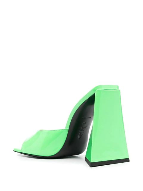 The Attico Devon 115mm mules - Green