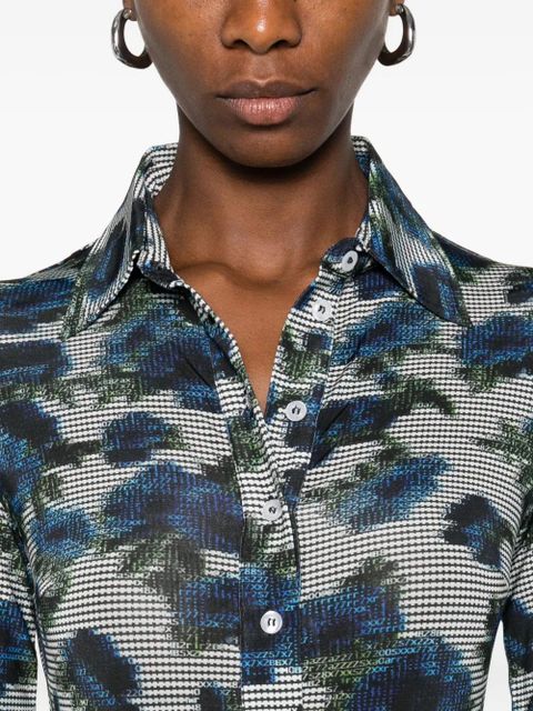 Coperni Ascii bodysuit - Blue