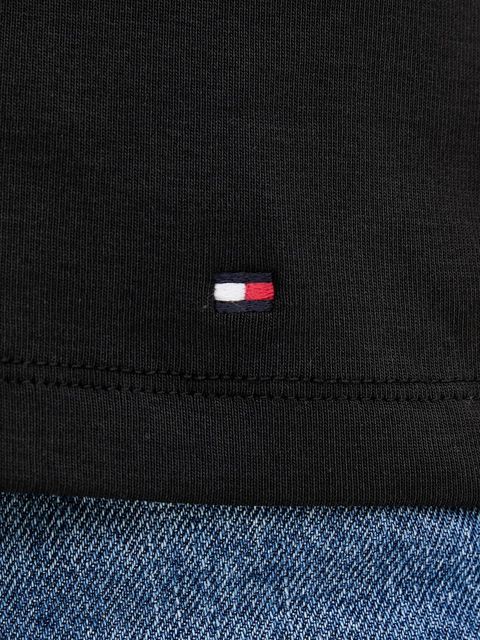 Tommy Hilfiger t-shirt bawełniany damski kolor czarny WW0WW45628