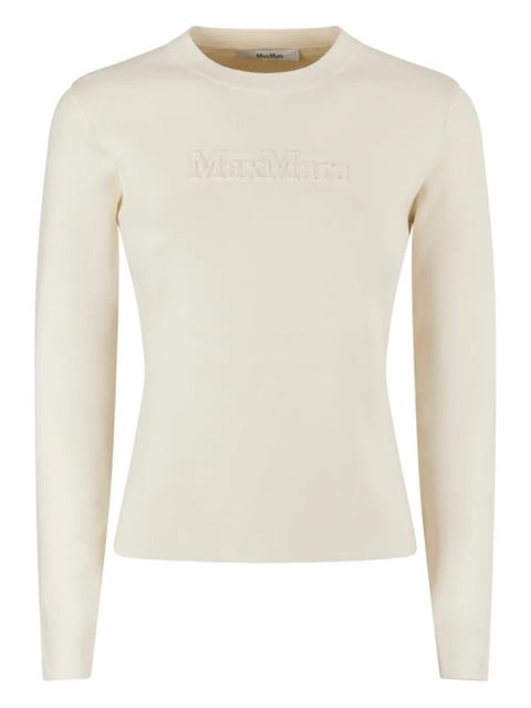 Max Mara embossed-logo sweater - Neutrals - zdjęcie produktu nr 1