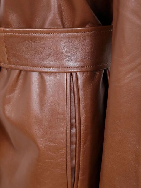 Max Mara belted single-breasted jacket - Brown