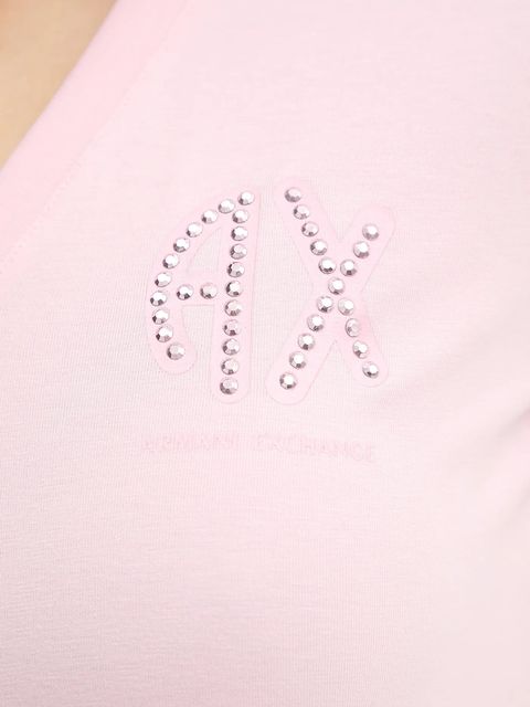 Armani Exchange t-shirt damski kolor różowy XW000606 AF10355