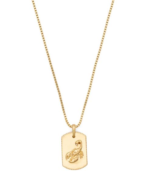 Maje scorpio-motif box-chain necklace - Gold
