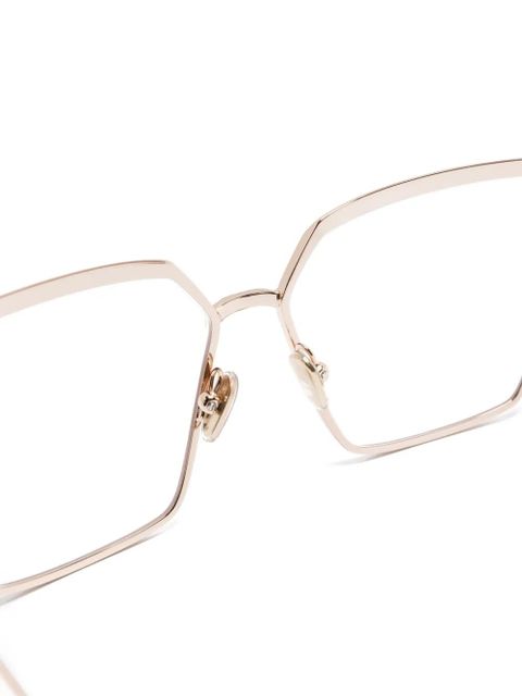 TOM FORD Eyewear oversize-frame glasses - Gold