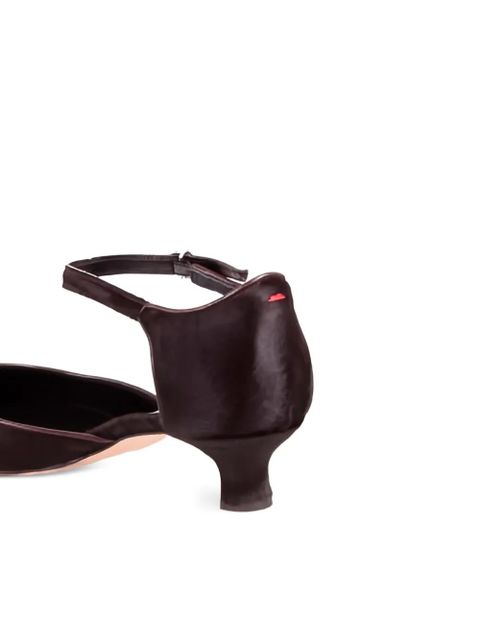 Aeyde 35mm Tillie ankle strap pumps - Brown