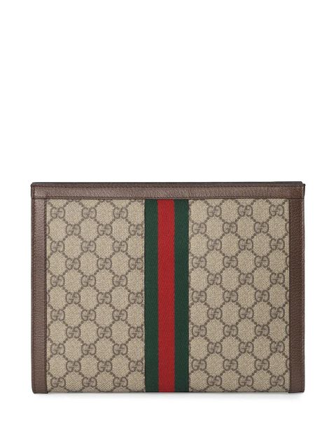 Gucci Ophidia zip-up pouch - Neutrals
