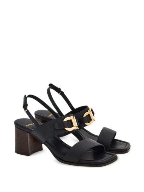 Ferragamo 55mm Gancini-buckle leather sandals - Black - zdjęcie produktu nr 2