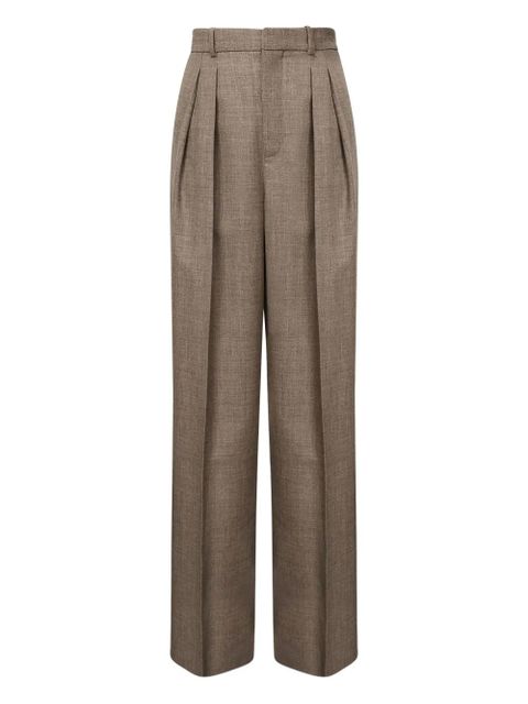 Saint Laurent pleated trousers - Brown - zdjęcie produktu nr 1