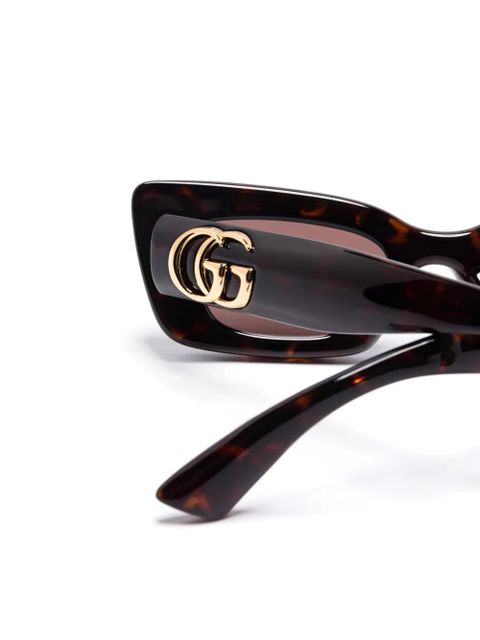 Gucci Eyewear cat eye-frame sunglasses - Brown