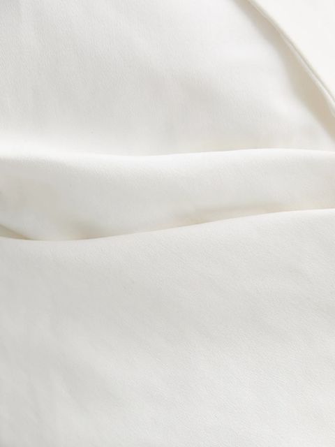 IRO kamizelka bawełniana kolor biały jednorzędowa WM07BALNY