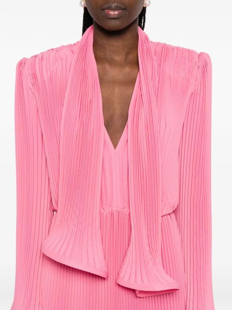 Rowen Rose pleated scarf midi dress - Pink