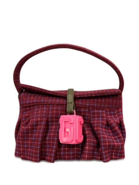 GCDS Mini Comma checked shoulder bag - Pink - zdjęcie produktu nr 1