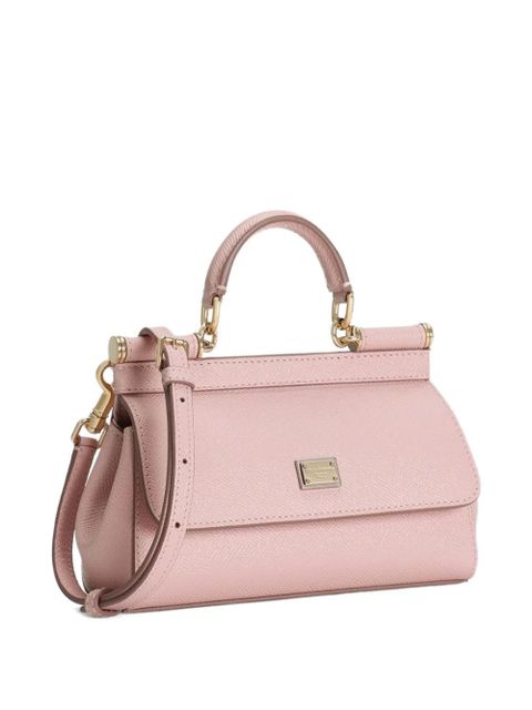 Dolce & Gabbana logo-plaque tote bag - Pink