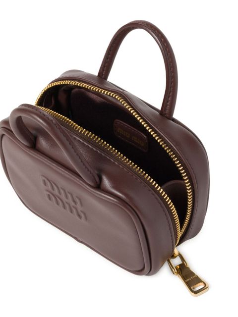 Miu Miu leather pouch - F0NBL Brown