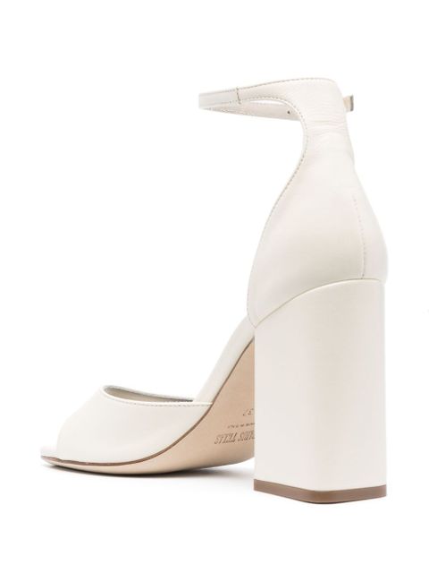 Paris Texas Fiona 100mm leather sandals - White