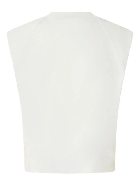 PINKO embellished-shoulder T-shirt - White - zdjęcie produktu nr 2
