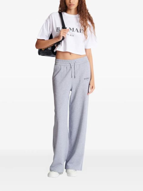 Balmain logo-print T-shirt - White