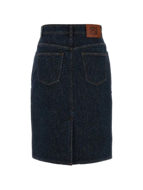FENDI five-pocket denim skirt - Blue - zdjęcie produktu nr 2