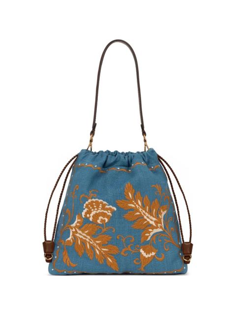 ETRO Kalispera embroidery medium tote bag - Blue - zdjęcie produktu nr 1