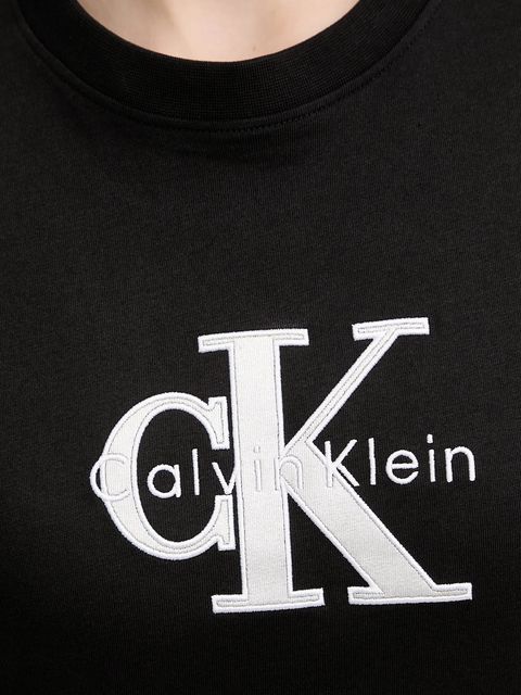 Calvin Klein Jeans t-shirt bawełniany damski kolor czarny LV047E819G