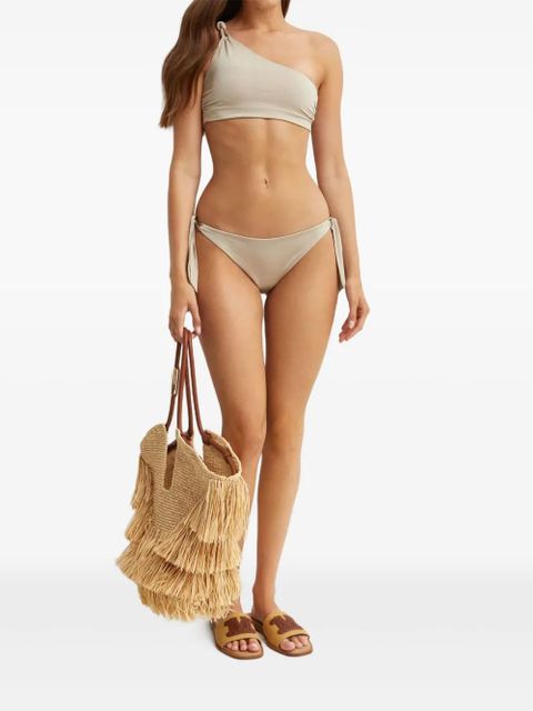 Max Mara Alisia one-shoulder bikini top - Neutrals