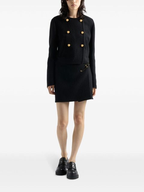 Prada Double-breasted twill jacket - Black