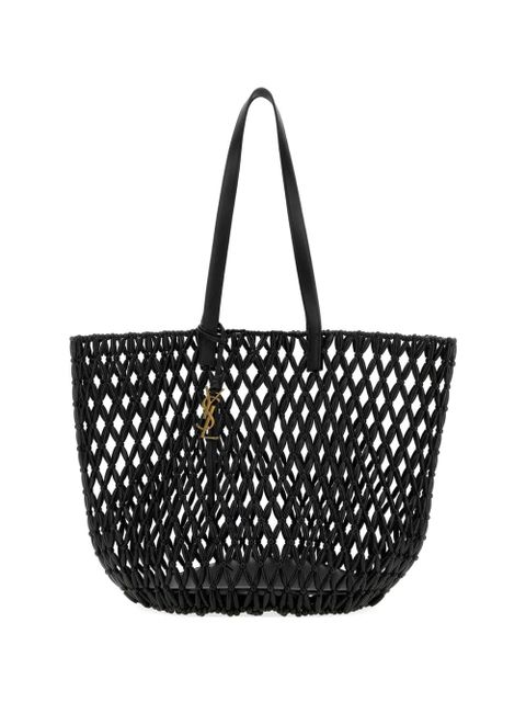 Saint Laurent Cassandre beaded tote bag - Black - zdjęcie produktu nr 1