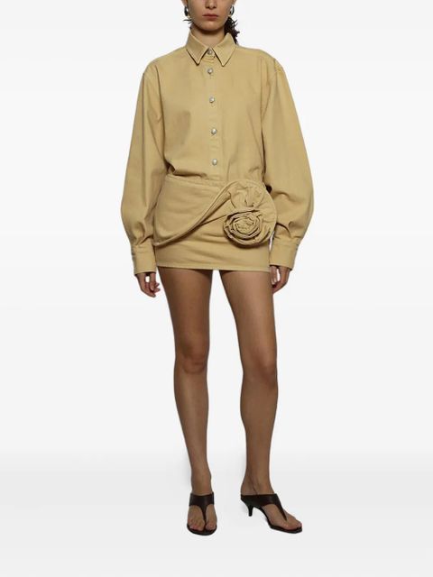 Magda Butrym floral-embellished miniskirt - Neutrals - zdjęcie produktu nr 2