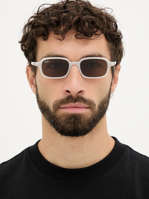 Ray-Ban okulary przeciwsłoneczne kolor beżowy 0RB4455