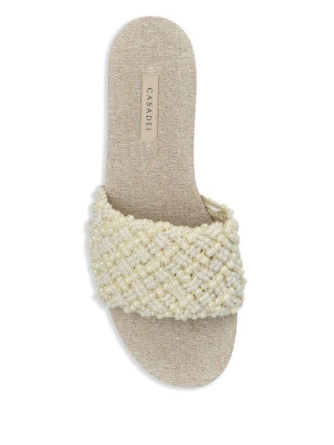 Casadei Pearlsway slides - Gold