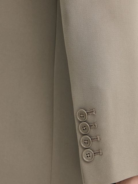 MICHAEL Michael Kors marynarka kolor brązowy jednorzędowa gładka MF4108YENX