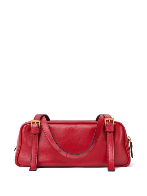 Versace Emblème nappa bowling bag - Red - zdjęcie produktu nr 2