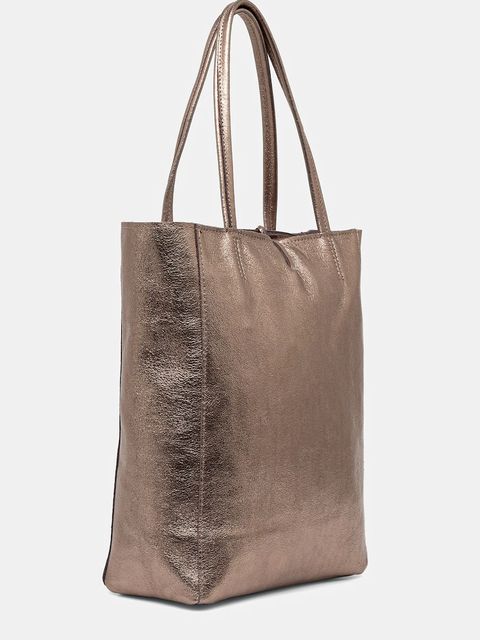 Answear.LAB torebka skórzana kolor brązowy