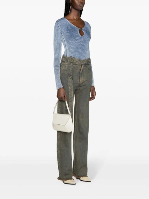 Diesel M-Teri ribbed-knit top - Blue