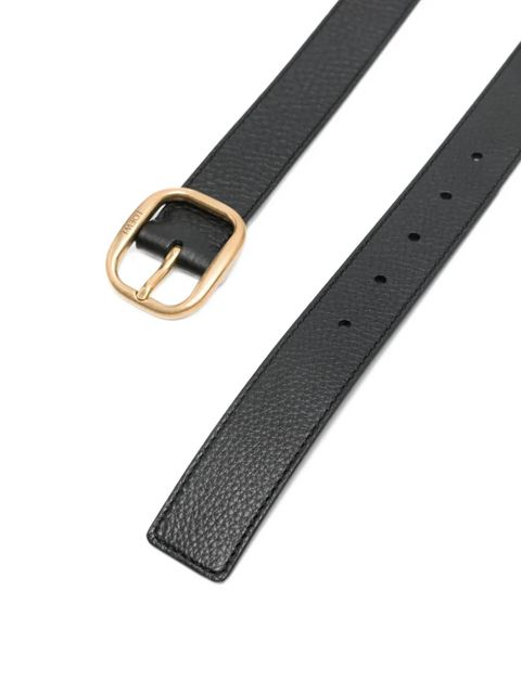 LOEWE leather buckle belt - Black