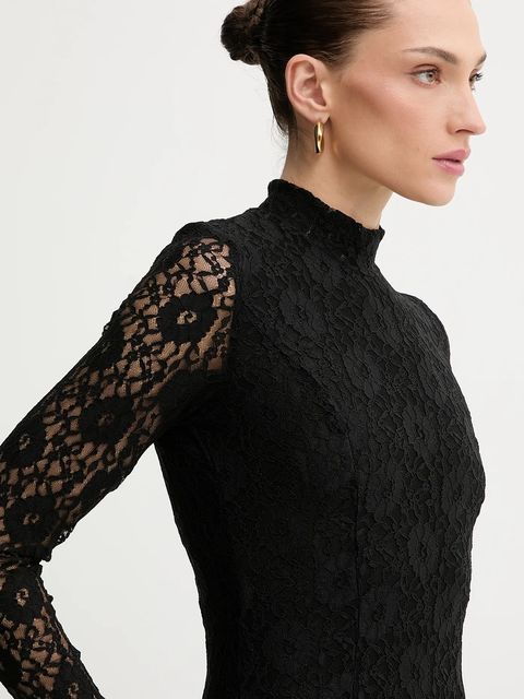 Bardot sukienka kolor czarny maxi rozkloszowana 60076DB - zdjęcie produktu nr 2