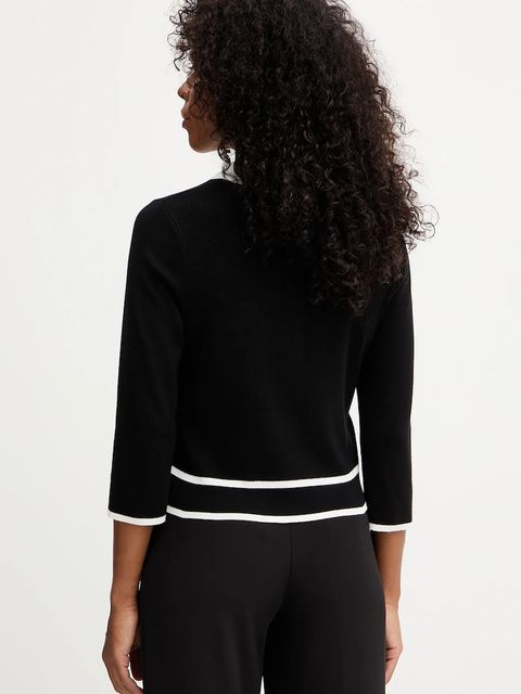 Morgan kardigan damski kolor czarny lekki MJIM