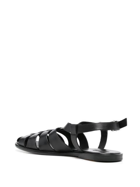 DRAGON DIFFUSION woven strap sandals - Black