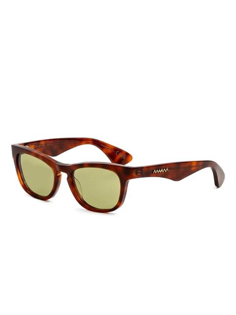 Marni Eyewear geometric frame sunglasses - Brown