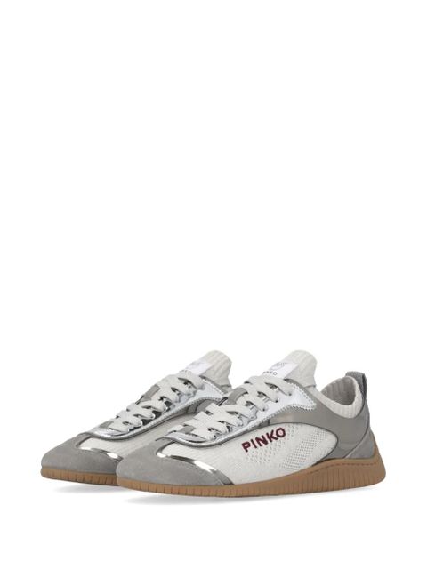 PINKO panelled sneakers - Silver