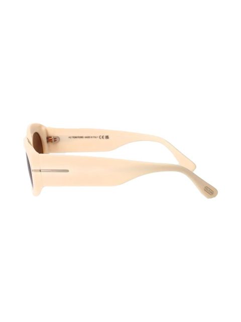 TOM FORD Eyewear oval-frame sunglasses - Neutrals