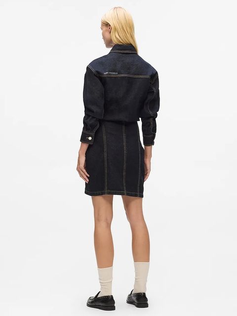 Karl Lagerfeld sukienka jeansowa IKON - zdjęcie produktu nr 1