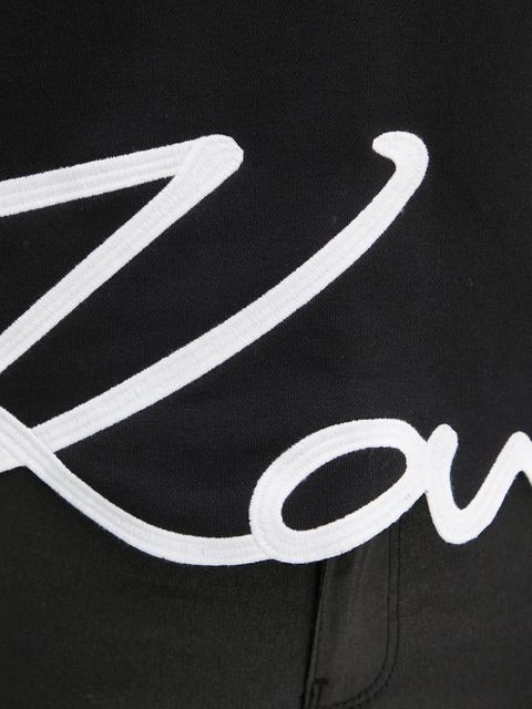 Karl Lagerfeld bluza damska kolor czarny z aplikacją A1W20010