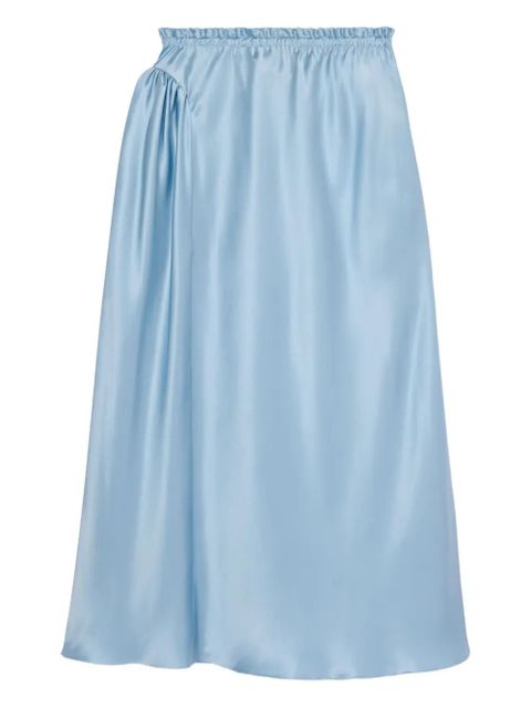 Simone Rocha satin gathered skirt - Blue - zdjęcie produktu nr 1