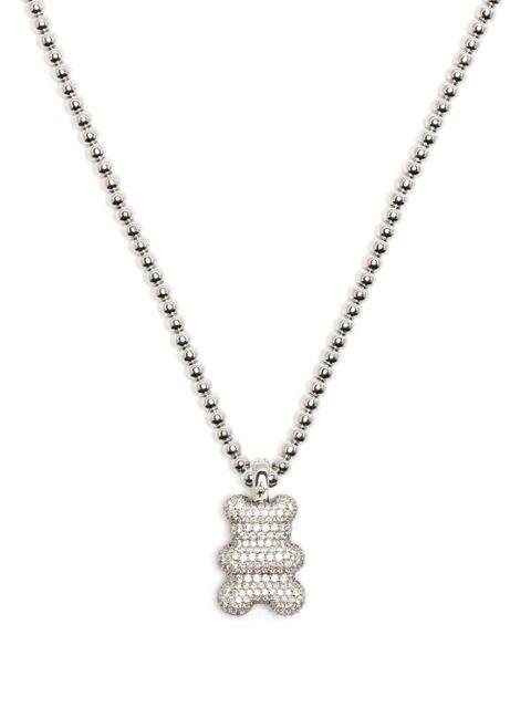 APM Monaco Mood Yummy Bear embellished necklace - Silver