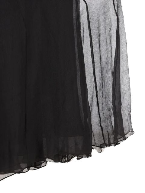 Chloé ruffled flared maxi skirt - Black
